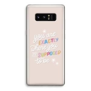 CaseCompany Right Place: Samsung Galaxy Note 8 Transparant Hoesje