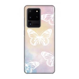 CaseCompany White butterfly: Volledig geprint Samsung Galaxy S20 Ultra Hoesje
