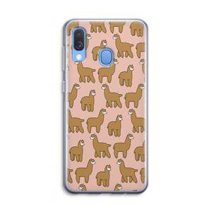 CaseCompany Alpacas: Samsung Galaxy A40 Transparant Hoesje