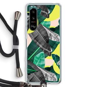 CaseCompany Fantasie jungle: Sony Xperia 5 III Transparant Hoesje met koord