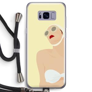 CaseCompany Summer: Samsung Galaxy S8 Transparant Hoesje met koord