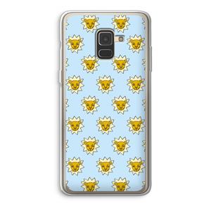 CaseCompany Leeuwenkoppen: Samsung Galaxy A8 (2018) Transparant Hoesje