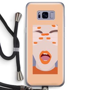 CaseCompany Surprise: Samsung Galaxy S8 Transparant Hoesje met koord