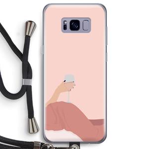 CaseCompany Wine: Samsung Galaxy S8 Transparant Hoesje met koord