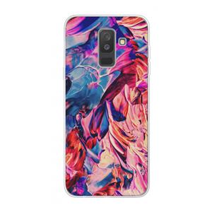 CaseCompany Pink Orchard: Samsung Galaxy A6 Plus (2018) Transparant Hoesje