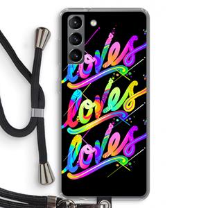 CaseCompany Loves: Samsung Galaxy S21 Transparant Hoesje met koord