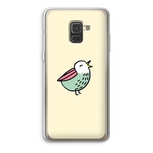 CaseCompany Birdy: Samsung Galaxy A8 (2018) Transparant Hoesje