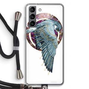 CaseCompany Golden Falcon: Samsung Galaxy S21 Transparant Hoesje met koord