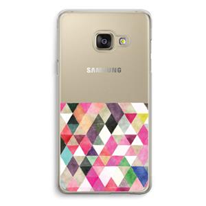 CaseCompany Gekleurde driehoekjes: Samsung A3 (2017) Transparant Hoesje