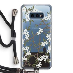 CaseCompany Blossoming spring: Samsung Galaxy S10e Transparant Hoesje met koord