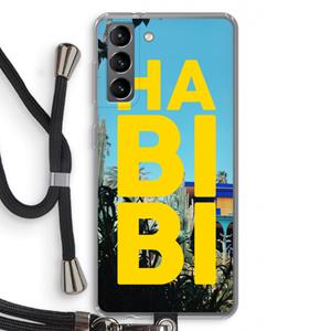 CaseCompany Habibi Majorelle : Samsung Galaxy S21 Transparant Hoesje met koord