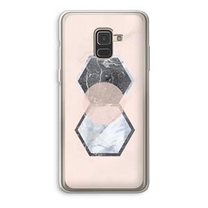 CaseCompany Creatieve toets: Samsung Galaxy A8 (2018) Transparant Hoesje