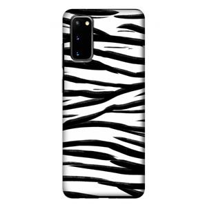 CaseCompany Zebra pattern: Samsung Galaxy S20 Tough Case