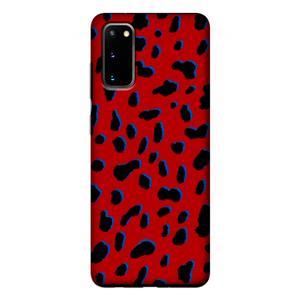 CaseCompany Red Leopard: Samsung Galaxy S20 Tough Case