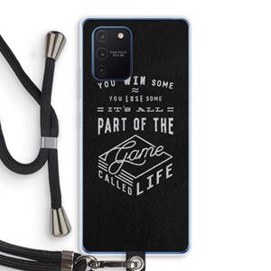 CaseCompany Life: Samsung Galaxy Note 10 Lite Transparant Hoesje met koord