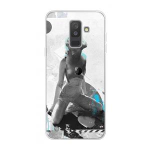 CaseCompany I will not feel a thing: Samsung Galaxy A6 Plus (2018) Transparant Hoesje