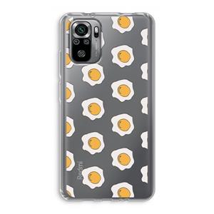 CaseCompany Bacon to my eggs #1: Xiaomi Redmi Note 10S Transparant Hoesje