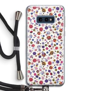 CaseCompany Planets Space: Samsung Galaxy S10e Transparant Hoesje met koord