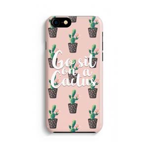 CaseCompany Cactus quote: Volledig geprint iPhone SE 2020 Hoesje