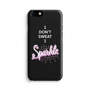 CaseCompany Sparkle quote: Volledig geprint iPhone SE 2020 Hoesje