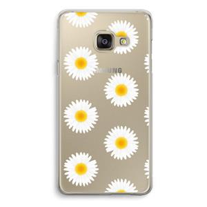 CaseCompany Margrietjes: Samsung A3 (2017) Transparant Hoesje