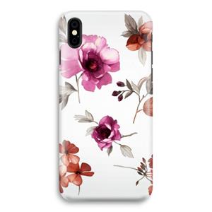 CaseCompany Geschilderde bloemen: iPhone Xs Volledig Geprint Hoesje