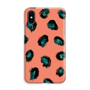 CaseCompany Pink Cheetah: iPhone X Volledig Geprint Hoesje