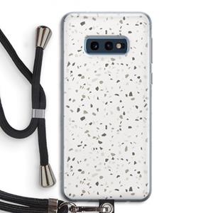 CaseCompany Terrazzo N°14: Samsung Galaxy S10e Transparant Hoesje met koord