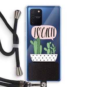 CaseCompany I love cacti: Samsung Galaxy Note 10 Lite Transparant Hoesje met koord