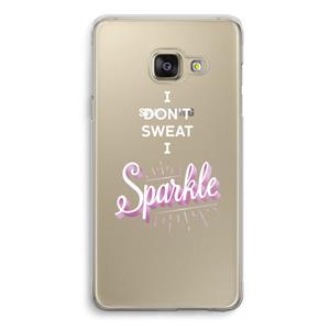 CaseCompany Sparkle quote: Samsung A3 (2017) Transparant Hoesje