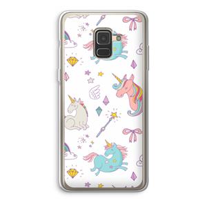 CaseCompany Fantasiewereld: Samsung Galaxy A8 (2018) Transparant Hoesje