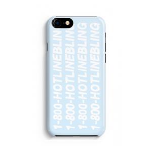 CaseCompany Hotline bling blue: Volledig geprint iPhone SE 2020 Hoesje