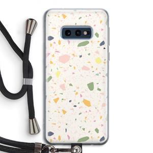 CaseCompany Terrazzo N°21: Samsung Galaxy S10e Transparant Hoesje met koord