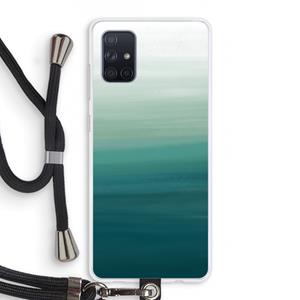 CaseCompany Ocean: Samsung Galaxy A71 Transparant Hoesje met koord