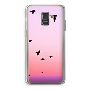 CaseCompany Fly away: Samsung Galaxy A8 (2018) Transparant Hoesje