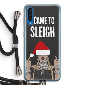 CaseCompany Came To Sleigh: Samsung Galaxy A50 Transparant Hoesje met koord