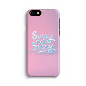 CaseCompany Sorry not sorry: Volledig geprint iPhone SE 2020 Hoesje
