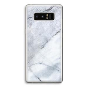 CaseCompany Witte marmer: Samsung Galaxy Note 8 Transparant Hoesje