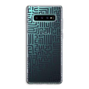 CaseCompany Moroccan Print: Samsung Galaxy S10 Plus Transparant Hoesje