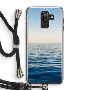 CaseCompany Water horizon: Samsung Galaxy J8 (2018) Transparant Hoesje met koord