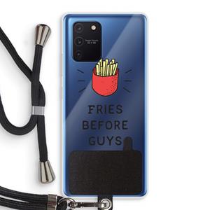 CaseCompany Fries before guys: Samsung Galaxy Note 10 Lite Transparant Hoesje met koord