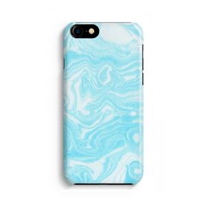 CaseCompany Waterverf blauw: Volledig geprint iPhone SE 2020 Hoesje