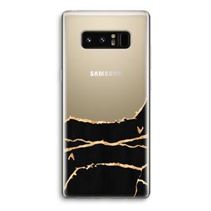 CaseCompany Gouden marmer: Samsung Galaxy Note 8 Transparant Hoesje