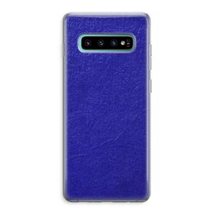 CaseCompany Majorelle Blue: Samsung Galaxy S10 Plus Transparant Hoesje