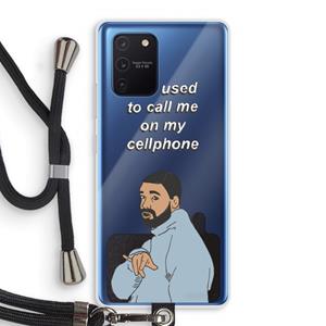 CaseCompany Hotline bling: Samsung Galaxy Note 10 Lite Transparant Hoesje met koord