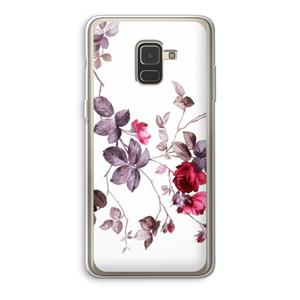 CaseCompany Mooie bloemen: Samsung Galaxy A8 (2018) Transparant Hoesje