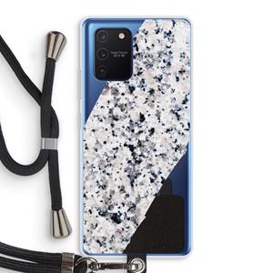 CaseCompany Gespikkelde marmer: Samsung Galaxy Note 10 Lite Transparant Hoesje met koord