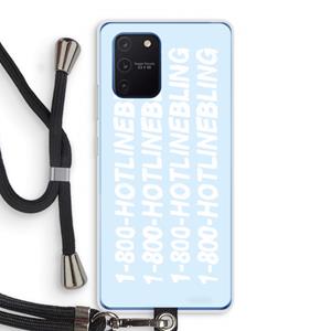 CaseCompany Hotline bling blue: Samsung Galaxy Note 10 Lite Transparant Hoesje met koord