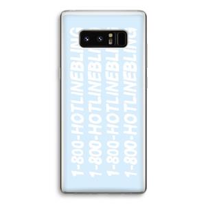 CaseCompany Hotline bling blue: Samsung Galaxy Note 8 Transparant Hoesje