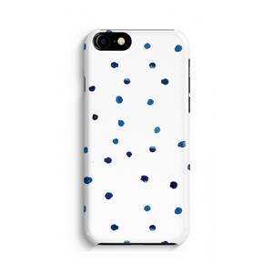 CaseCompany Blauwe stippen: Volledig geprint iPhone SE 2020 Hoesje